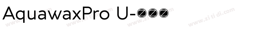 AquawaxPro U字体转换